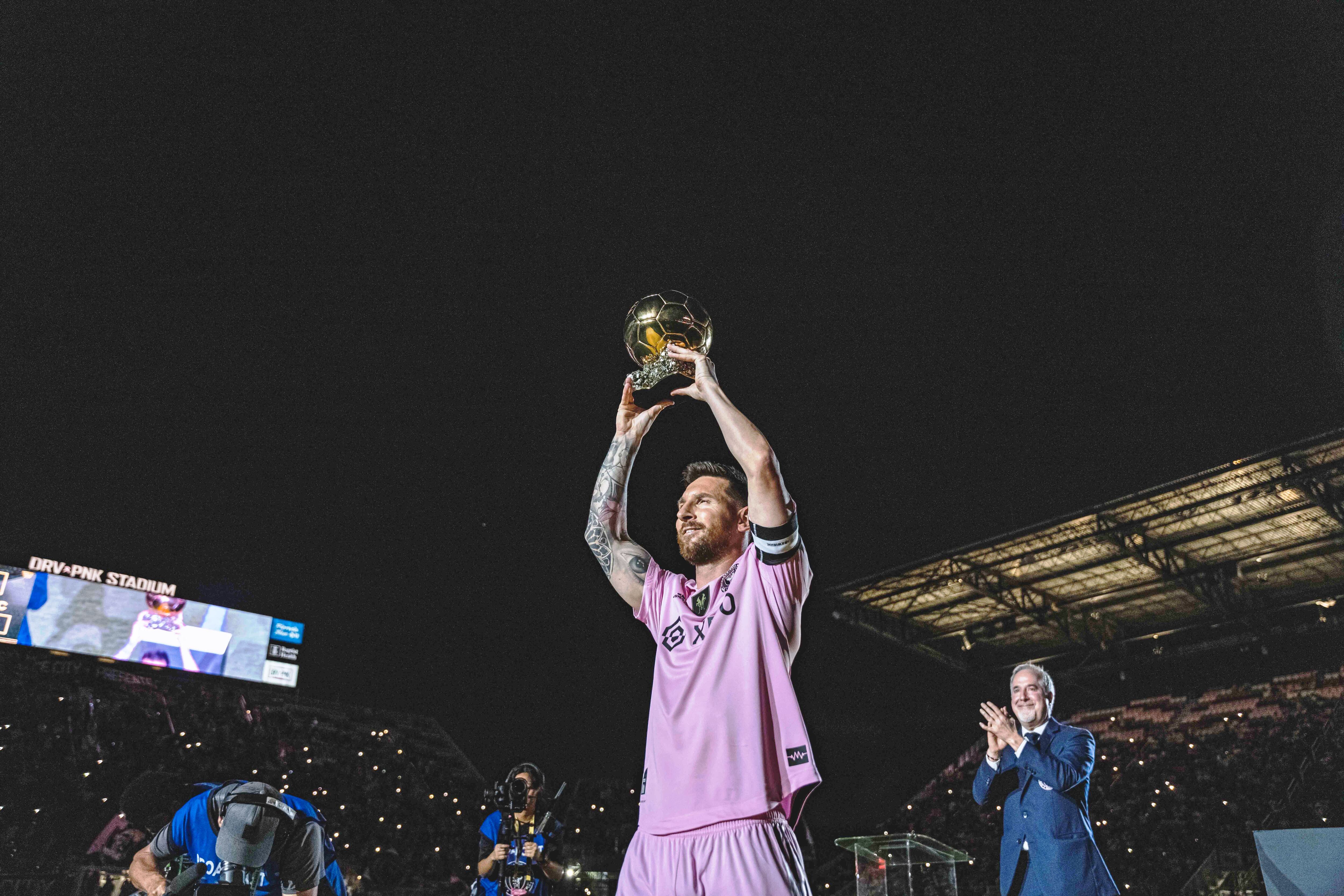 Lionel Messi con el Inter Miami. Foto: EFE.