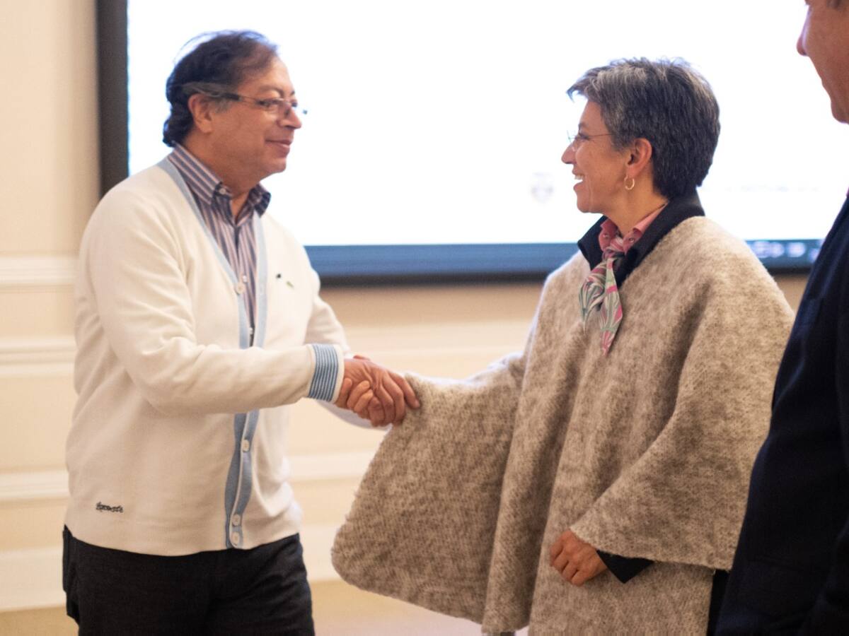 Gustavo Petro y Claudia López hacen las paces sobre el tema del Metro de Bogotá