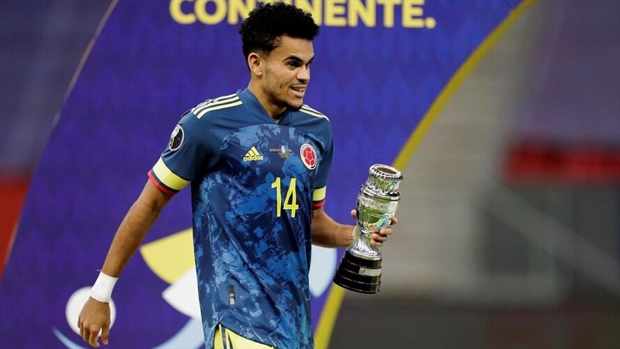 Lucho Díaz se despide de la Copa América como el jugador más valioso. . Foto: Efe/Joedson Alves