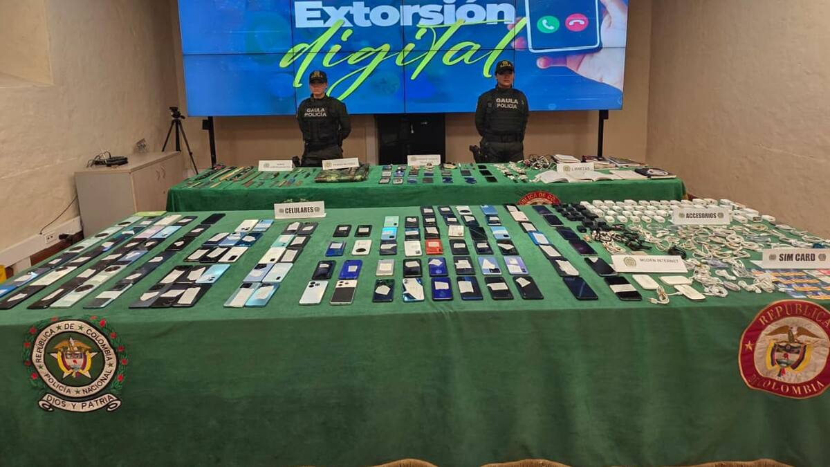 Gaula desarticuló un ‘call center’ que extorsionaba desde la penitenciaría El Barne en Boyacá