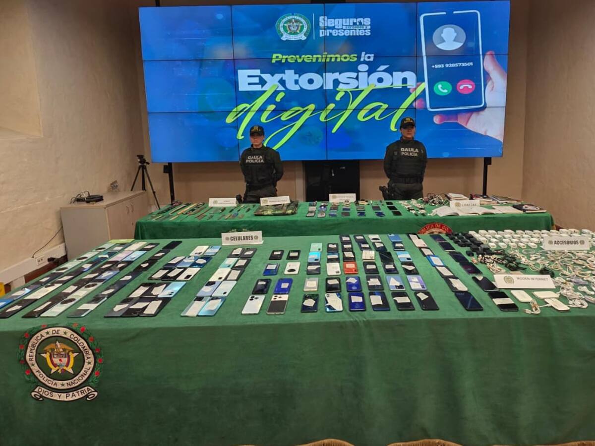 Gaula desarticuló un ‘call center’ que extorsionaba desde la penitenciaría El Barne en Boyacá