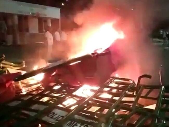 Disturbios en Cúcuta dejaron varias personas capturadas. Foto: Cortesía