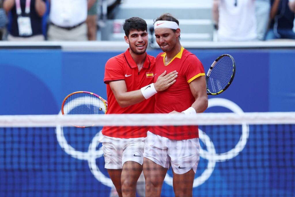 Rafael Nadal y Carlos Alcaraz. I Foto: Getty Images.