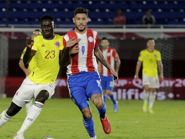 Davinson Sánchez en el partido de Colombia ante Paraguay por Eliminatorias. Foto: Christian Alvarenga/Getty Images