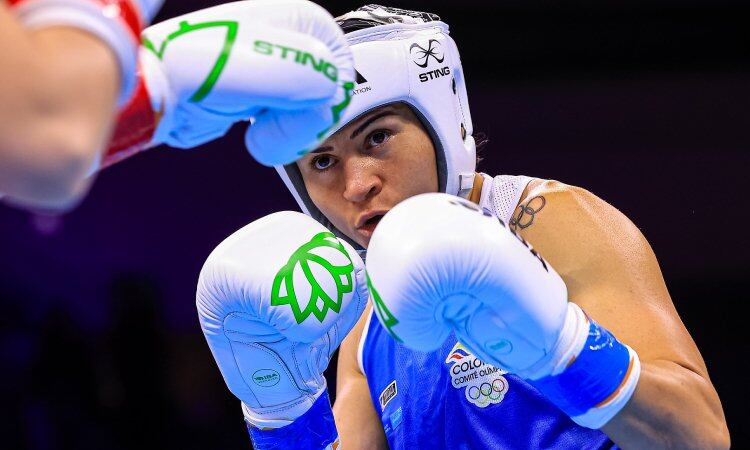 Boxeadora colombiana Jenny Arias. Foto: Ministerio del Deporte