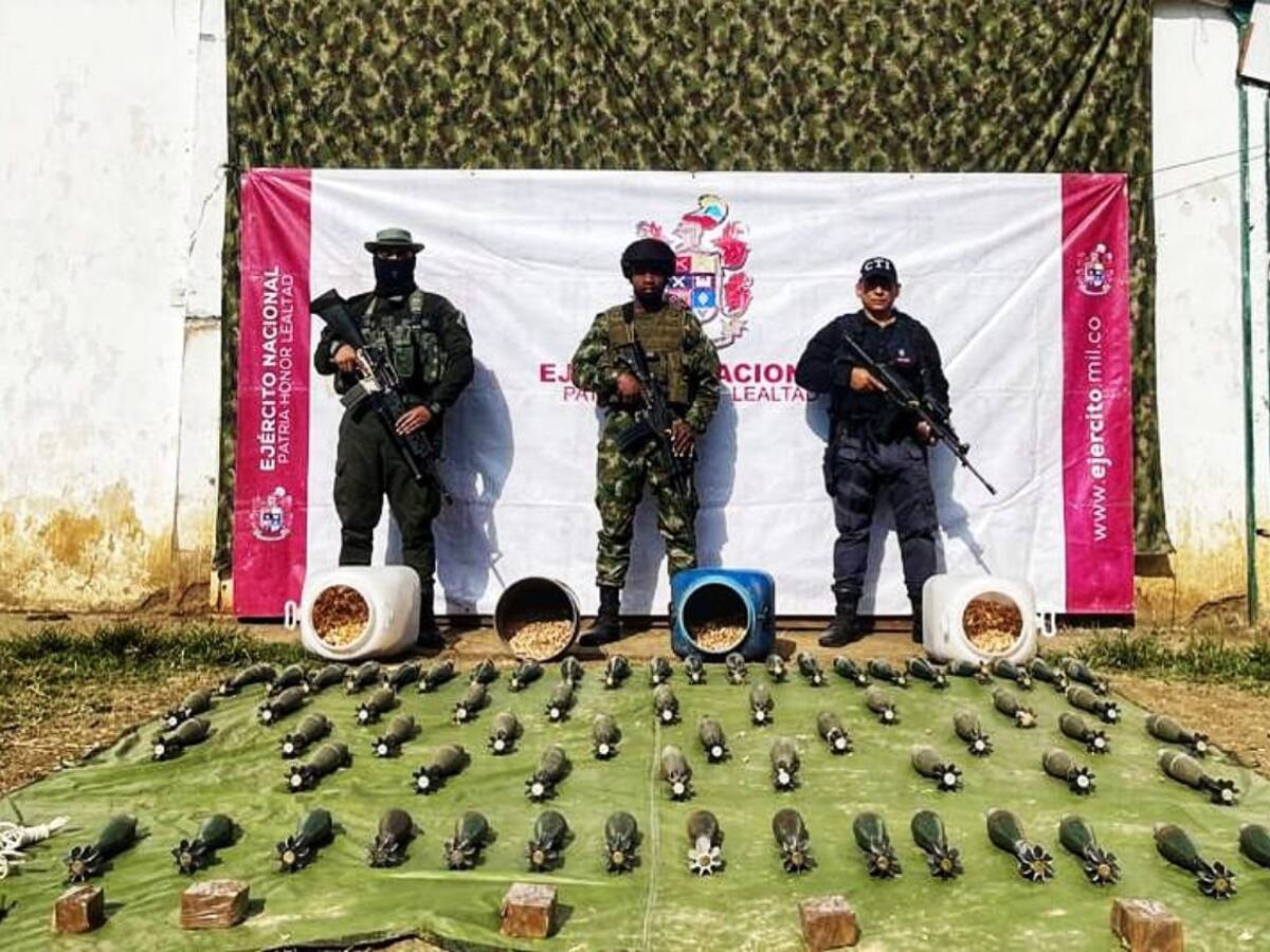 Incautado abundante material explosivo a las disidencias en el norte del Cauca