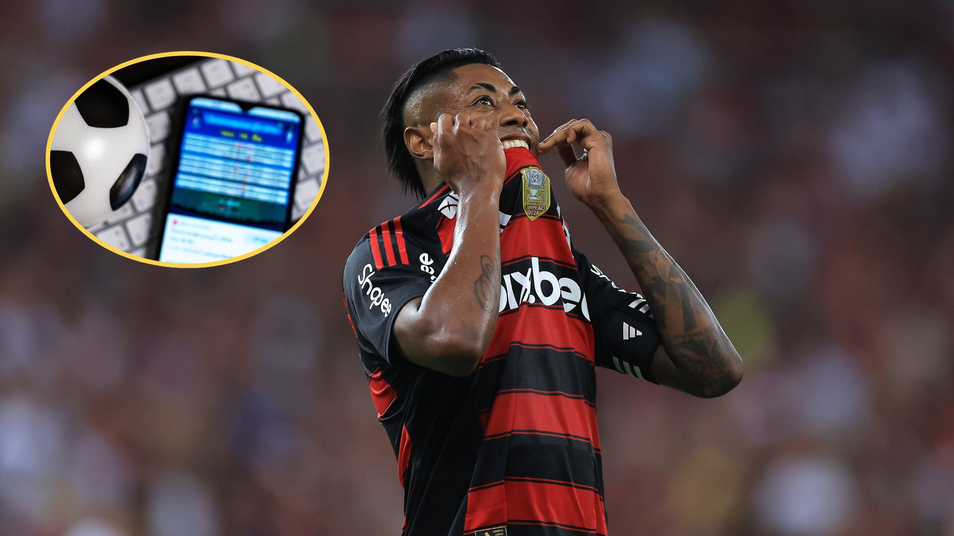 Bruno Henrique. Foto:Buda Mendes/Getty Images