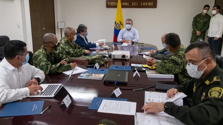 El presidente señaló que se mantendrá la meta de erradicación manual de cultivos ilícitos del año pasado. Foto: Presidencia