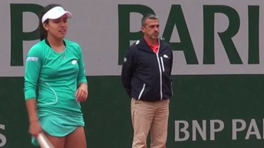 Osorio fue derrotada en semifinales tras conseguir una participación histórica para el tenis colombiano en Roland Garros. Foto: @fedecoltenis/ Twitter