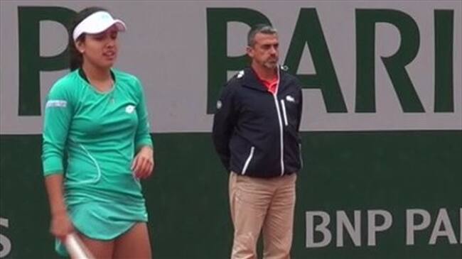 Osorio fue derrotada en semifinales tras conseguir una participación histórica para el tenis colombiano en Roland Garros. Foto: @fedecoltenis/ Twitter