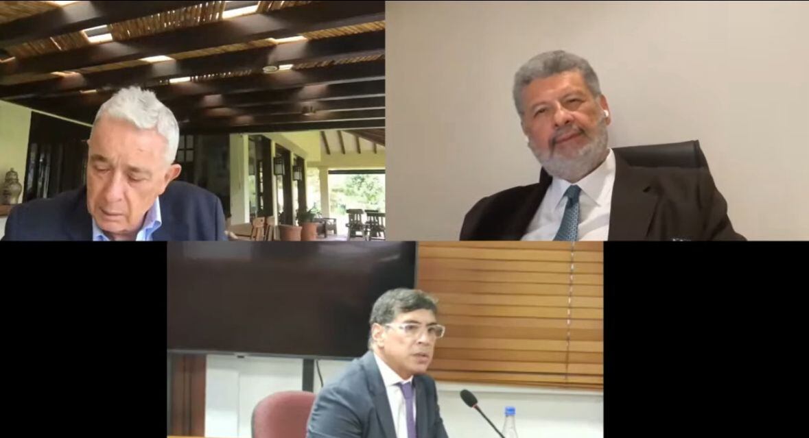 Foto: captura de pantalla juicio a Álvaro Uribe Vélez
