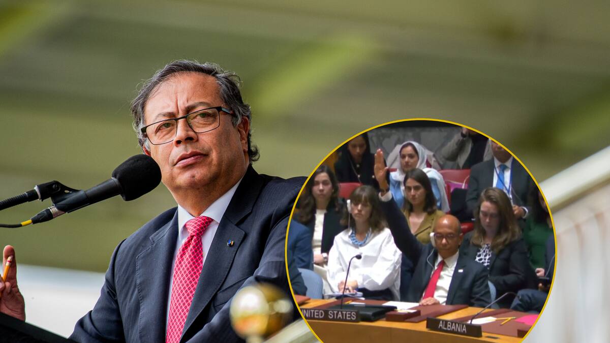 Petro cuestiona a EE.UU. por decisión en la ONU de no apoyar el cese al fuego en Gaza
