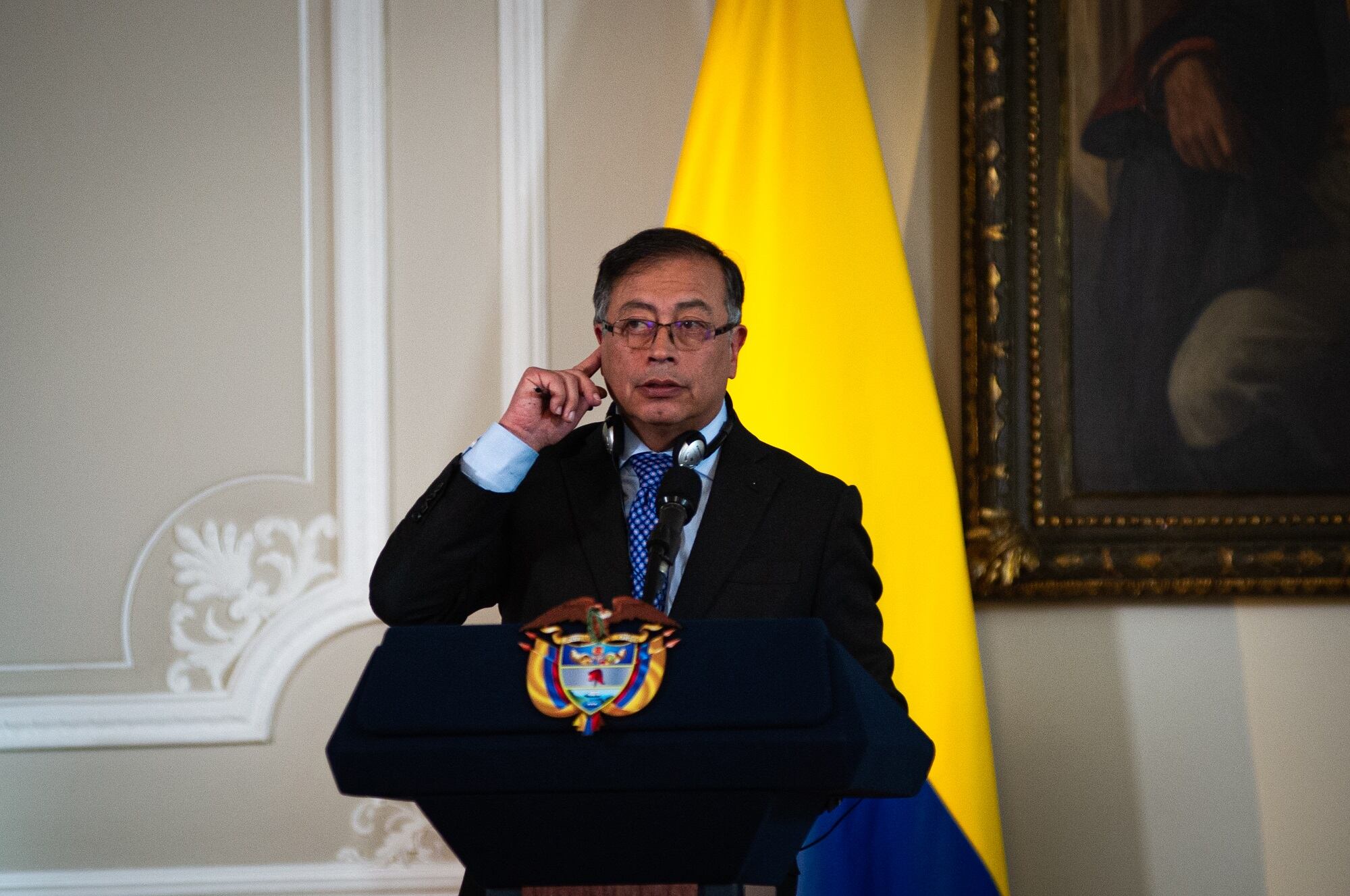 Gustavo Petro. (Photo by Sebastian Barros/NurPhoto via Getty Images)