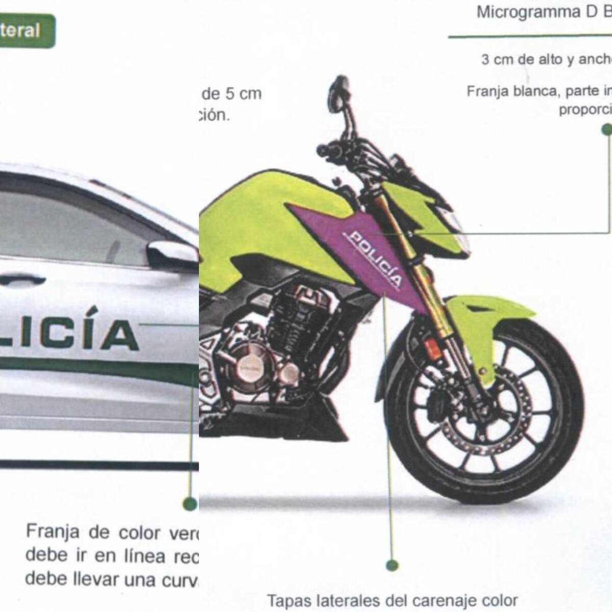 Este será el nuevo color y diseño que usará la Policía en vehículos de la institución