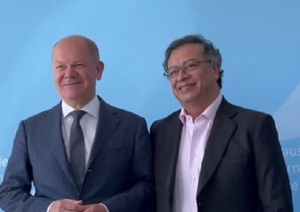 Transición energética: el tema central entre Petro y el canciller alemán Olaf Scholz. Foto: Captura de video Presidencia de la República.