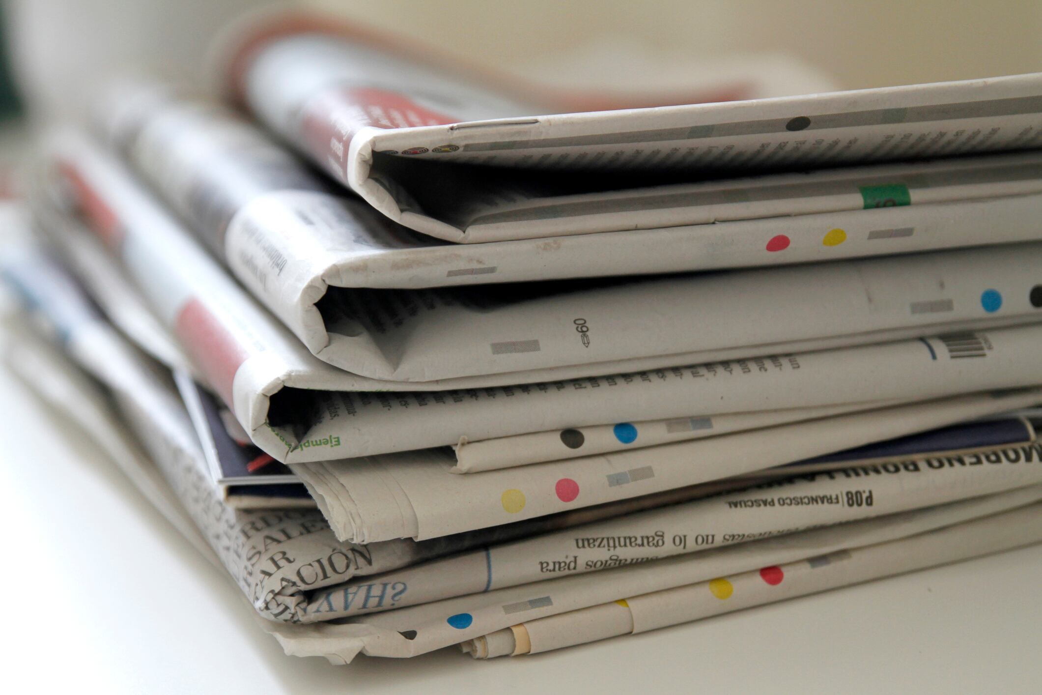 Imagen de referencia de periódico. Foto: Getty Images.