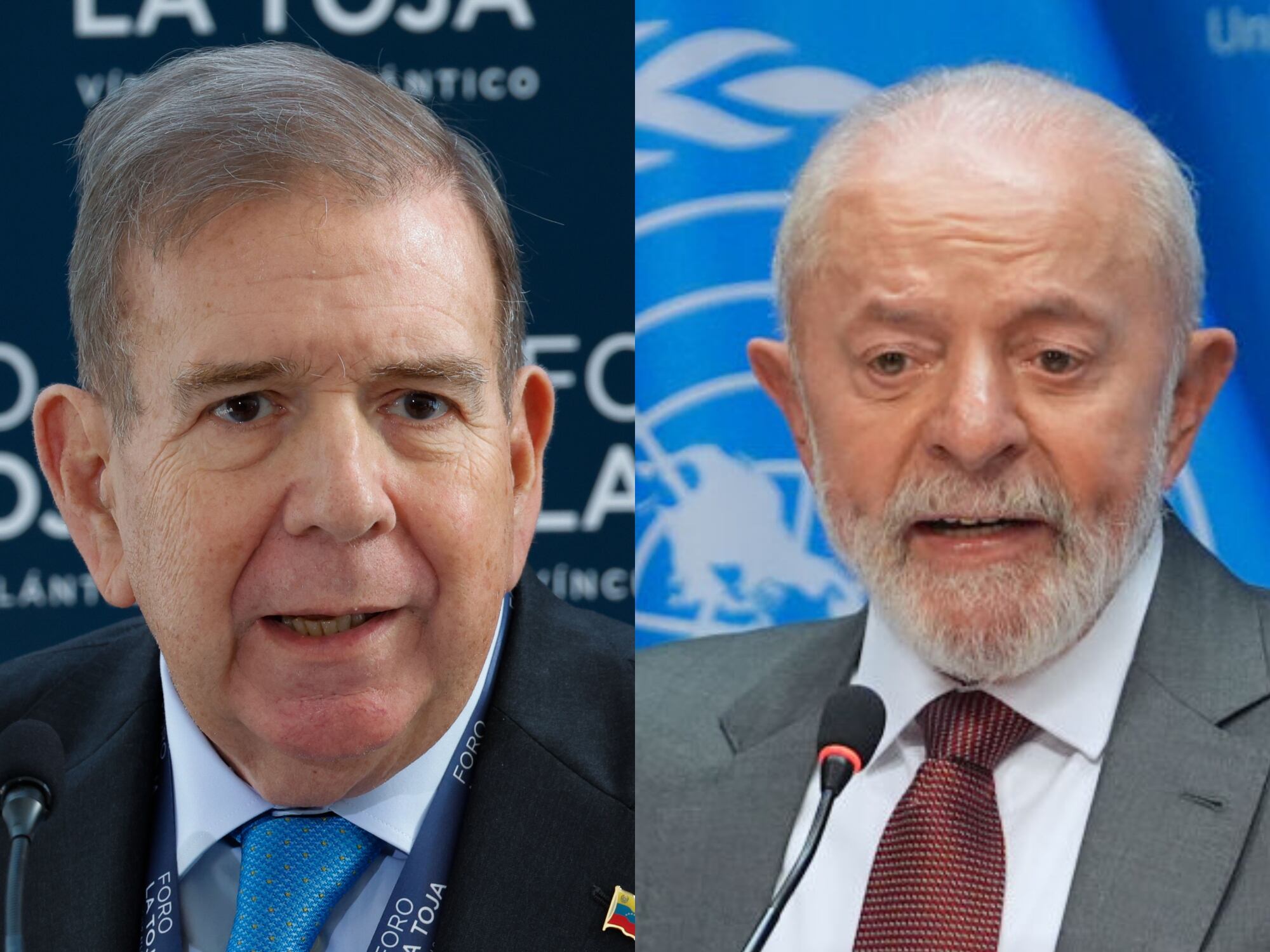 Edmundo González y Luiz Inacio Lula da Silva. I Foto: Getty Images.