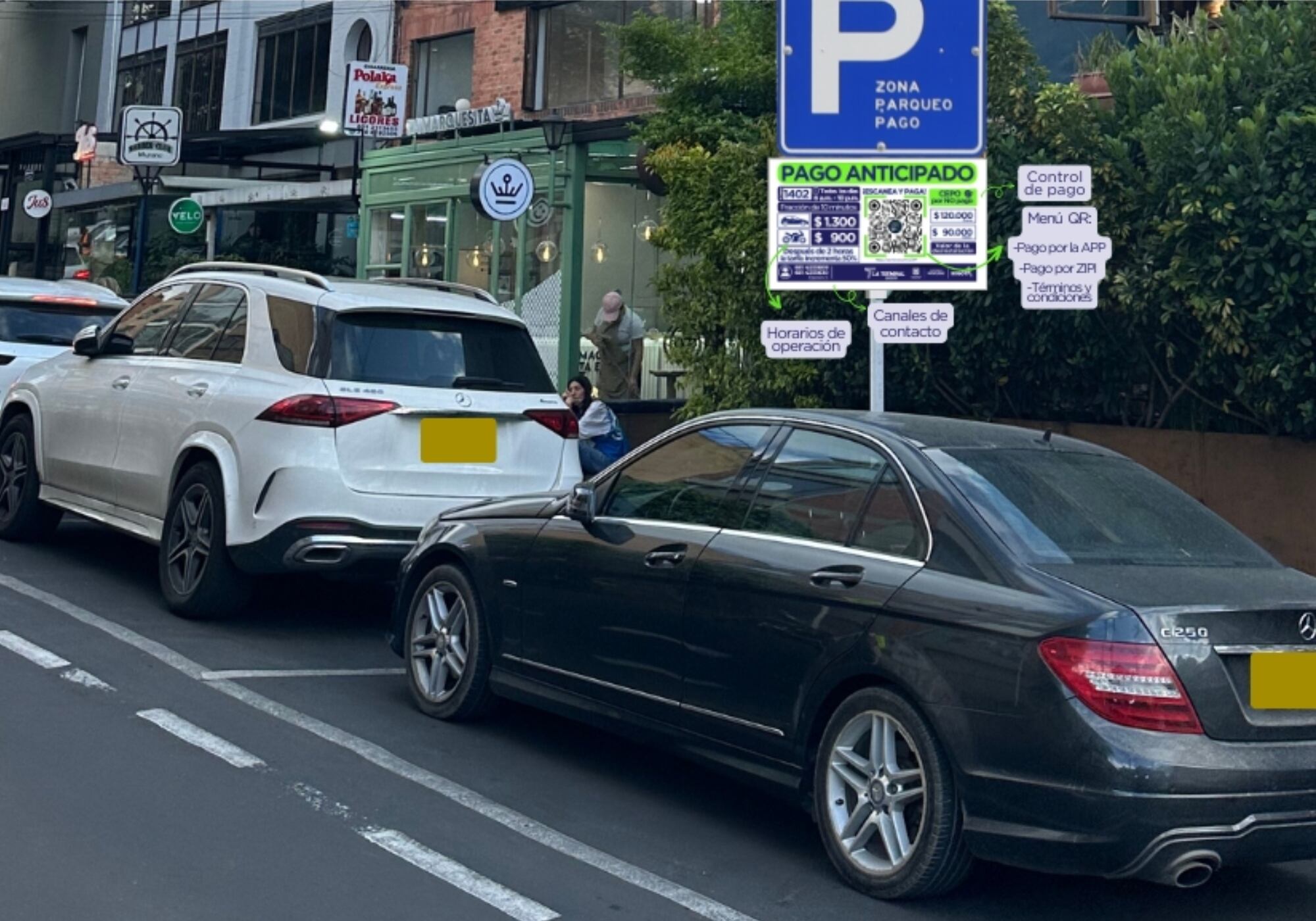 Zonas de Parqueo Pago en Bogotá. Foto: Alcaldía de Bogotá.