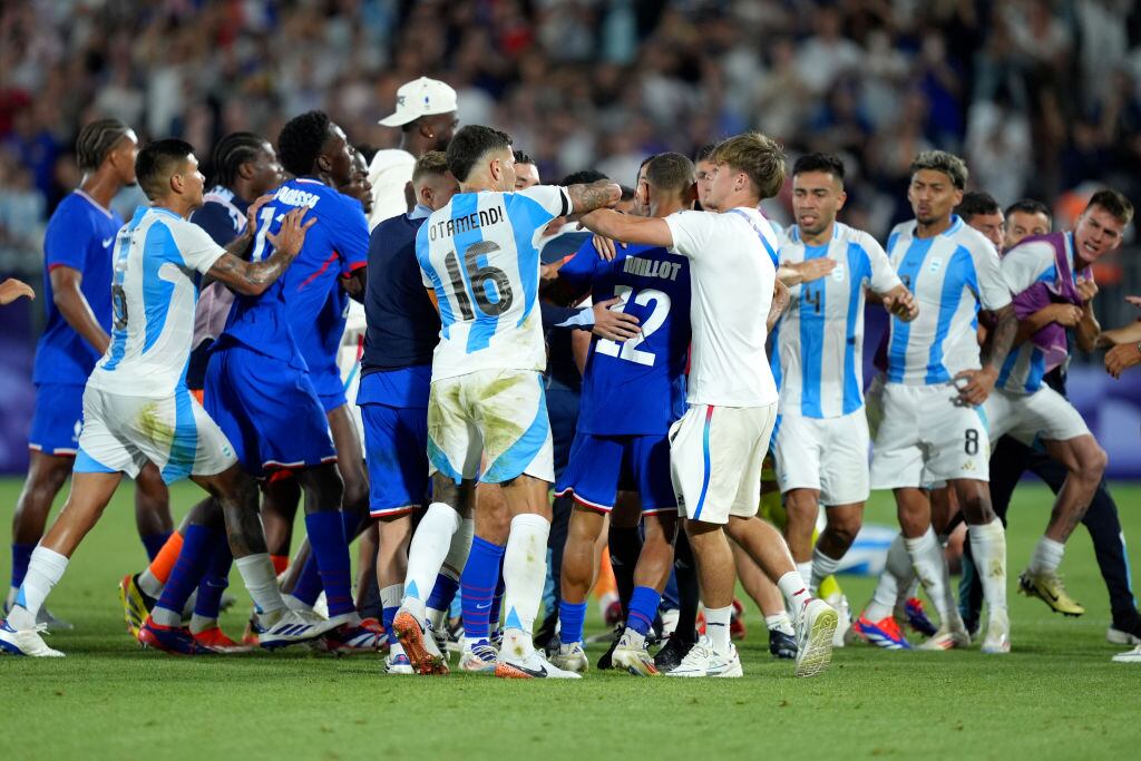 Francia y Argentina en los Juegos Olímpicos. (Photo by Juan Manuel Serrano Arce/Getty Images)