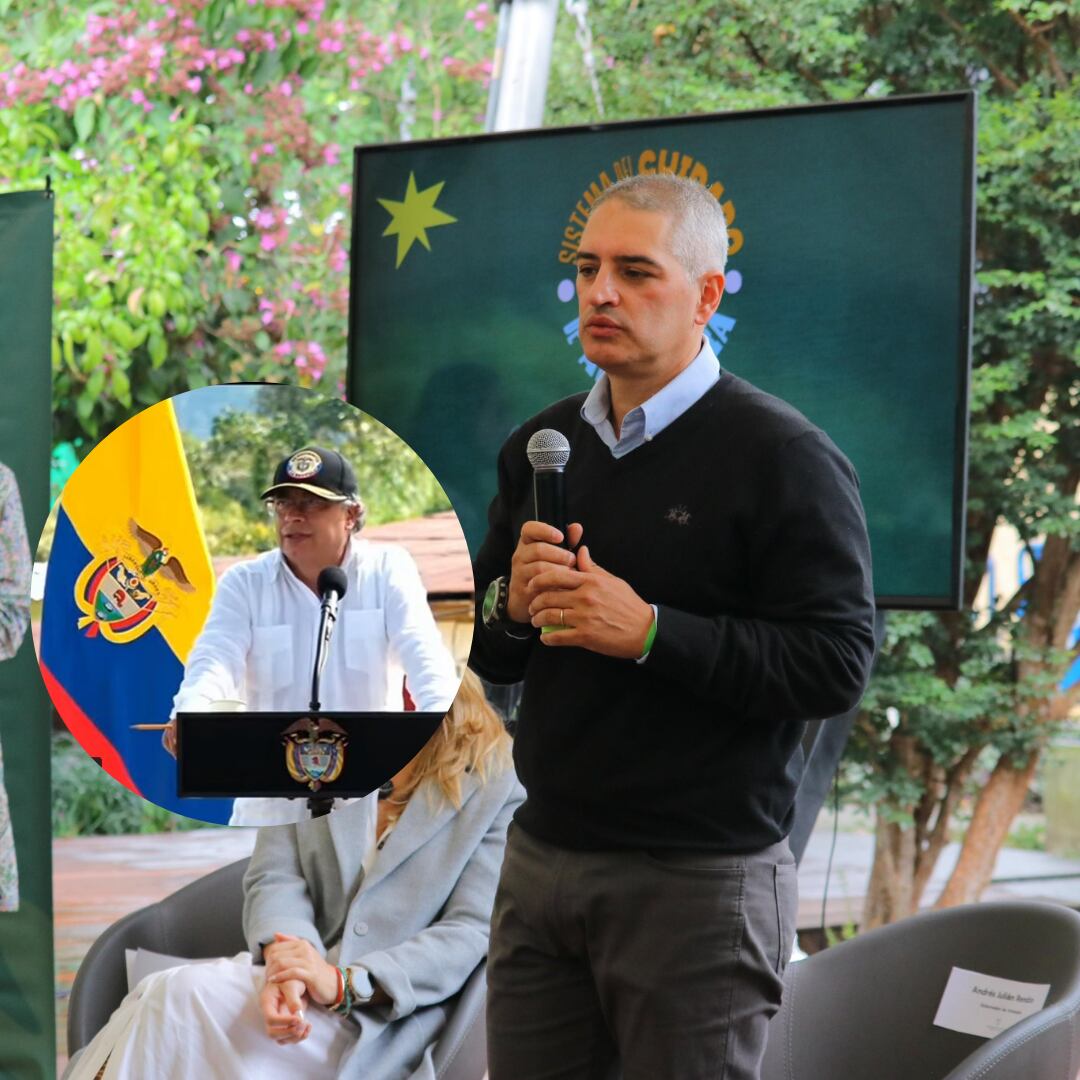 Gustavo Petro y Andrés Julián Rendón- fotos cortesía