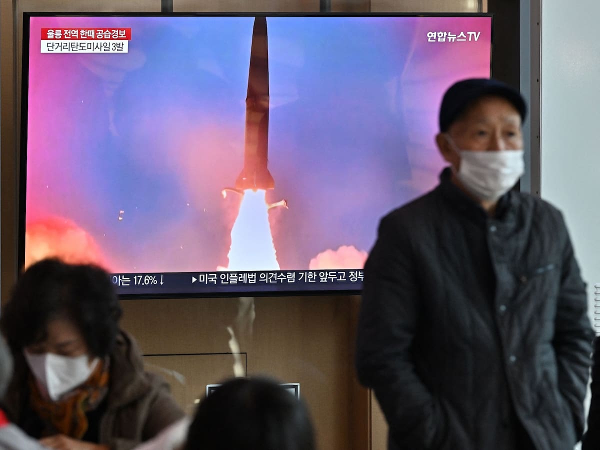 Corea del Norte lanzó misiles y generó alerta de ataque aéreo en Corea del Sur