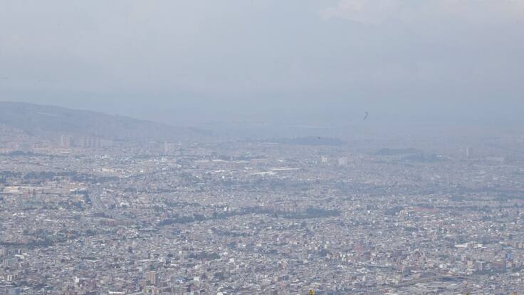 Contaminación del aire en Bogotá. Foto: Colprensa.
