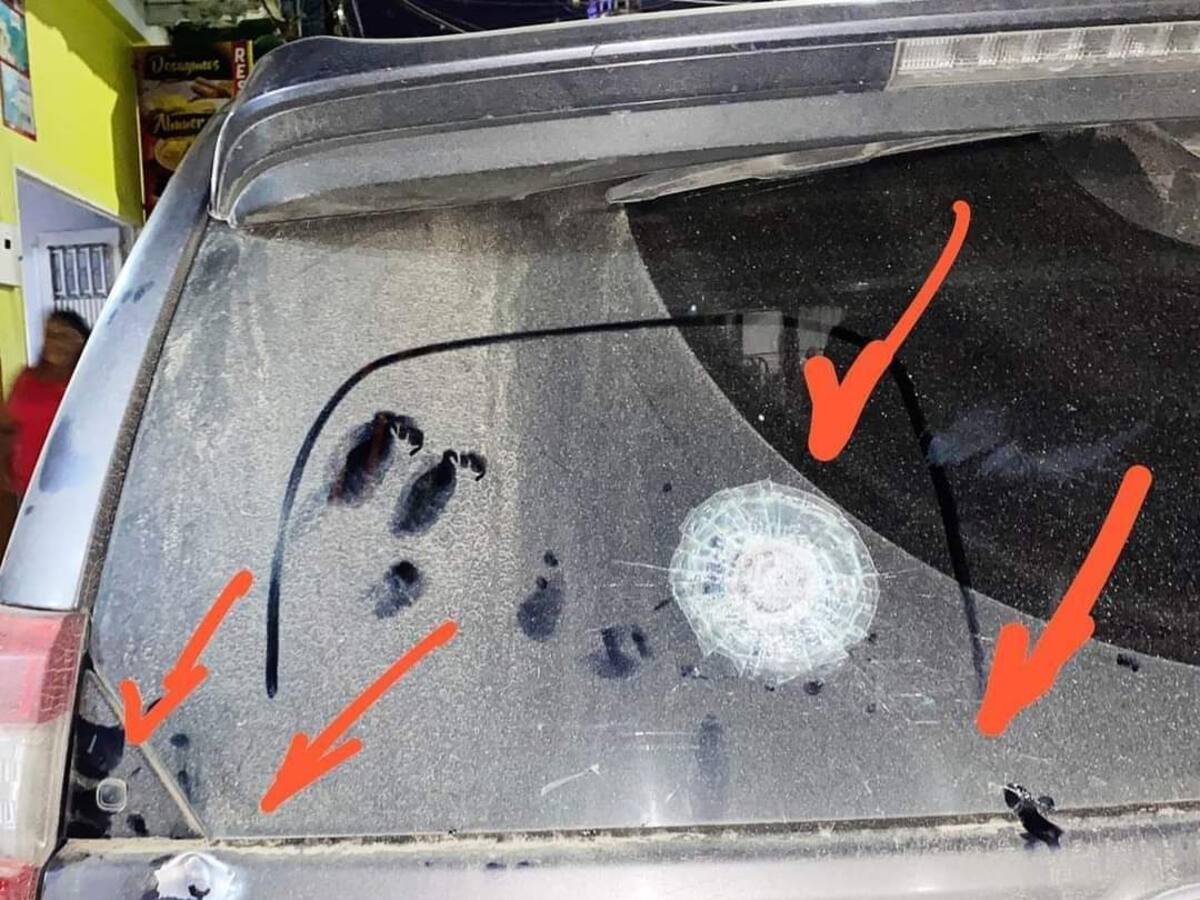 Así quedó la camioneta de la senadora Aida Quilcué tras sufrir un atentado