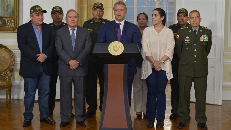 Presidente Duque recibió a Melissa Martínez, rescatada de sus secuestradores en Magdalena. Foto: Presidencia