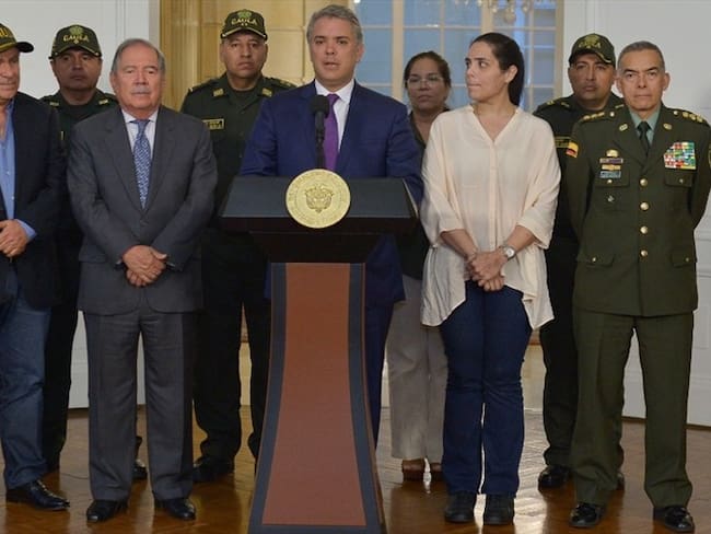 Presidente Duque recibió a Melissa Martínez, rescatada de sus secuestradores en Magdalena. Foto: Presidencia