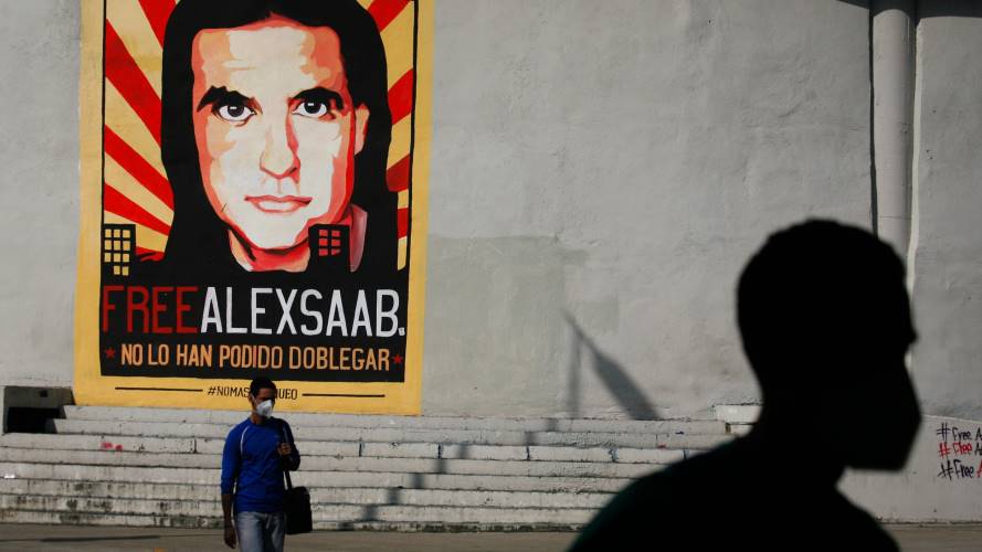 "Libertad para Alex Saab". Créditos: Getty Images