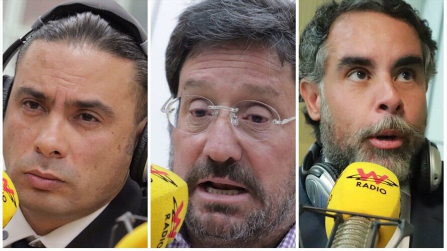 Francisco Bernate, Francisco Santos y Armando Benedetti. Foto: W Radio