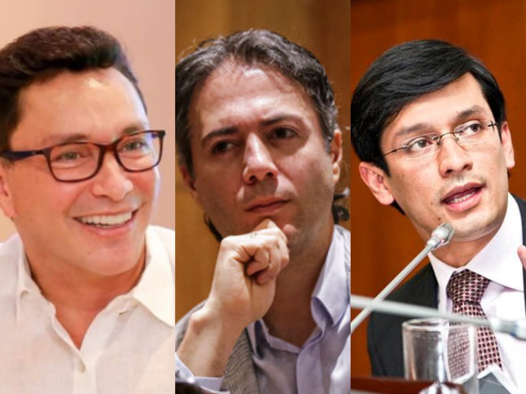 Carlos Caicedo, Daniel Quintero y Camilo Romero