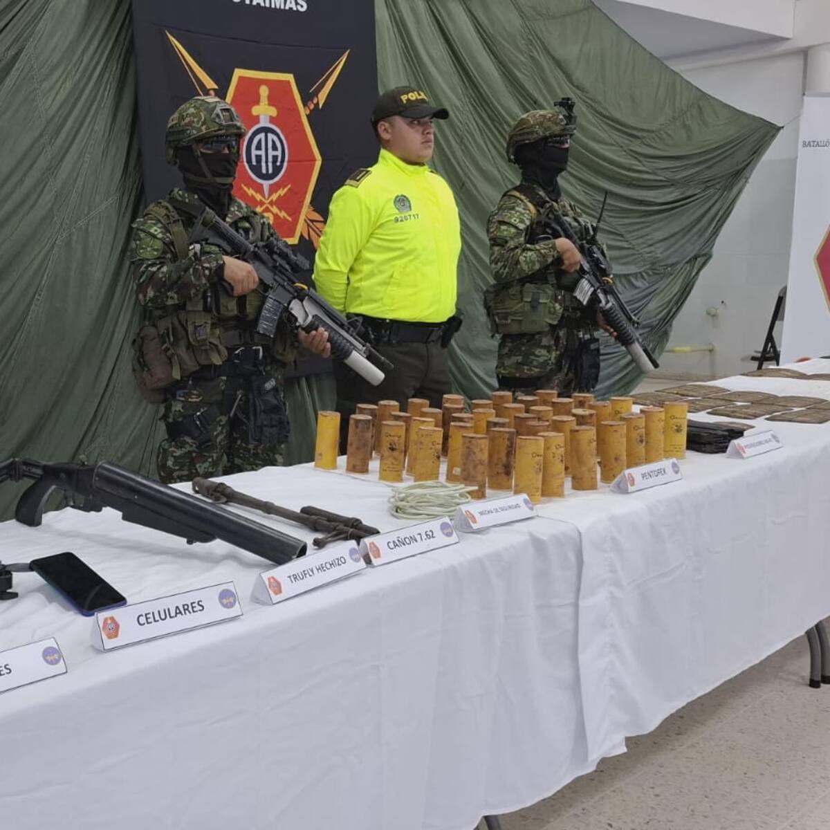 Incautan drones y material de guerra perteneciente al ELN