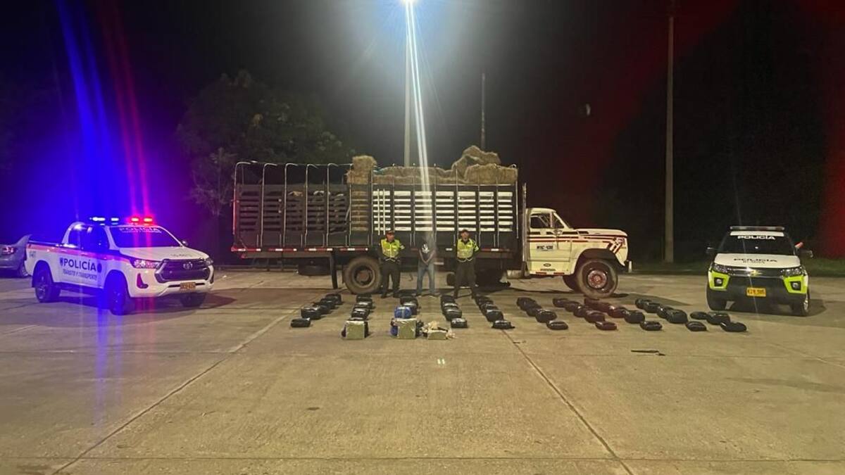 Incautan 240 kilogramos de marihuana camuflados en alimentos para equinos en Córdoba