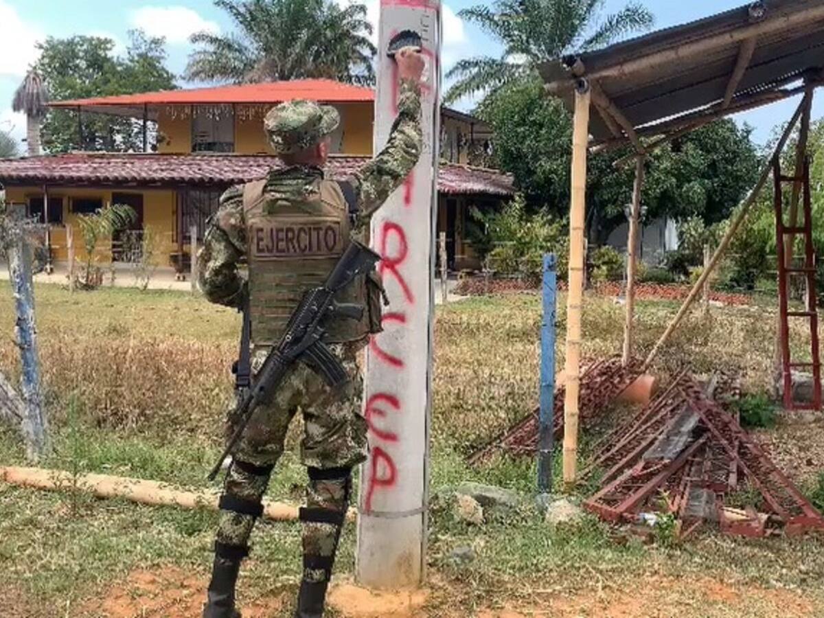 Grafitis atribuidos a disidencias de las Farc causan temor en Tuluá, Valle del Cauca