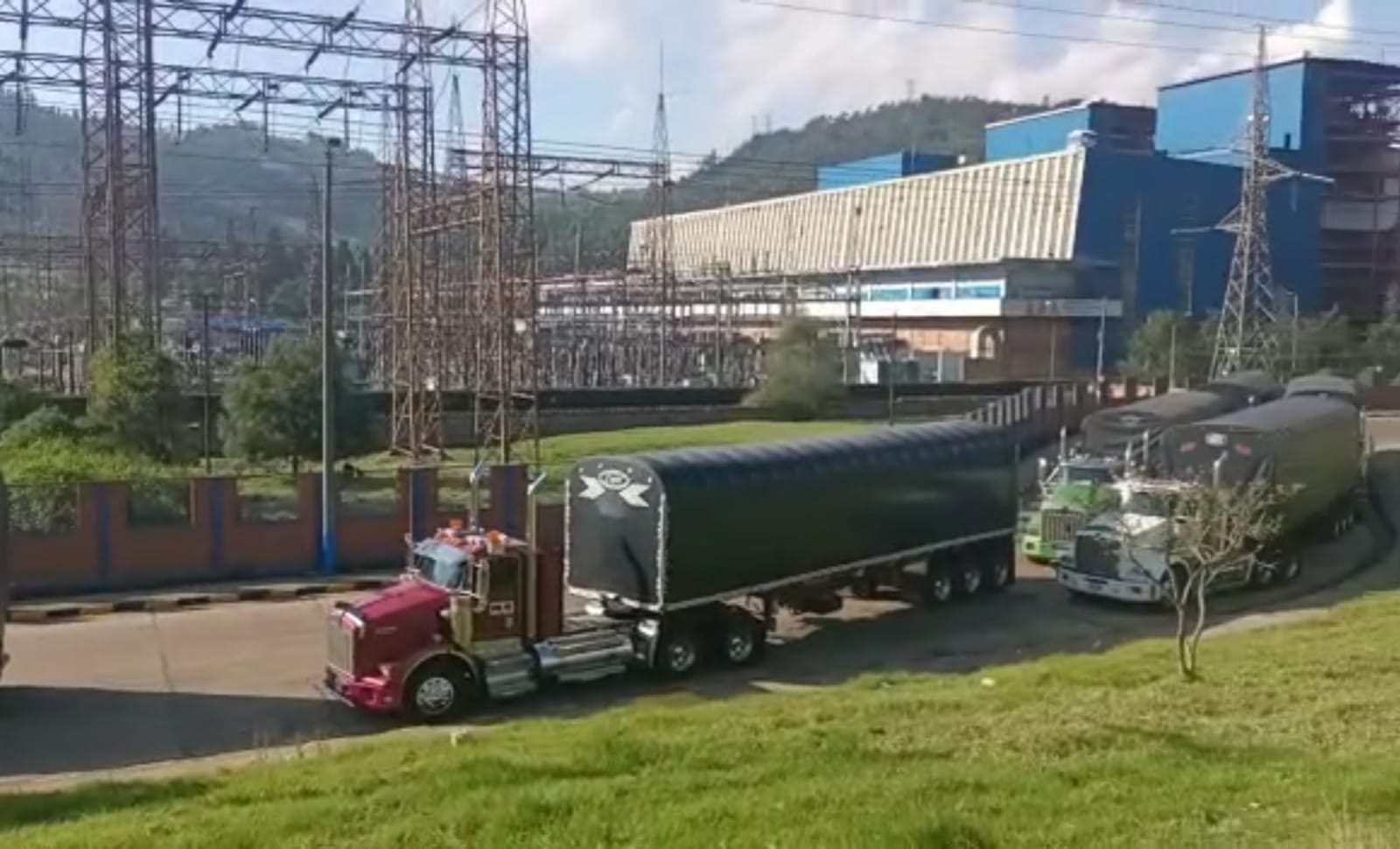 Bloqueos de transportadores de carbón. Foto: W Radio.