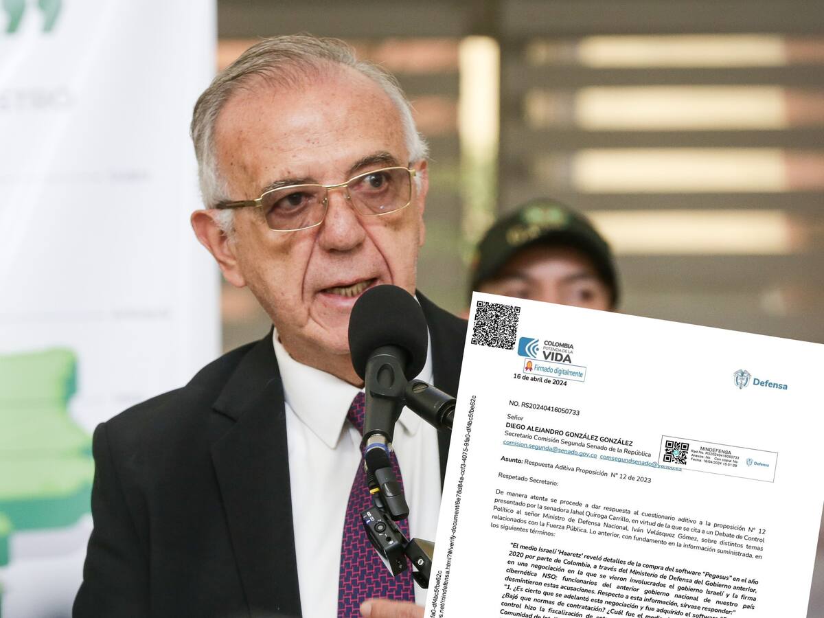 MinDefensa de Petro negó en abril compra de software espía Pegasus y uso de otros equipos