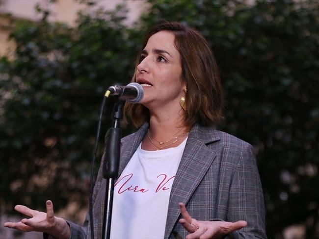 Lina María Arbeláez, directora del ICBF, denunció la existencia de más de 800 casas webcam y la explotación a menores.. Foto: Colprensa - Álvaro Tavera