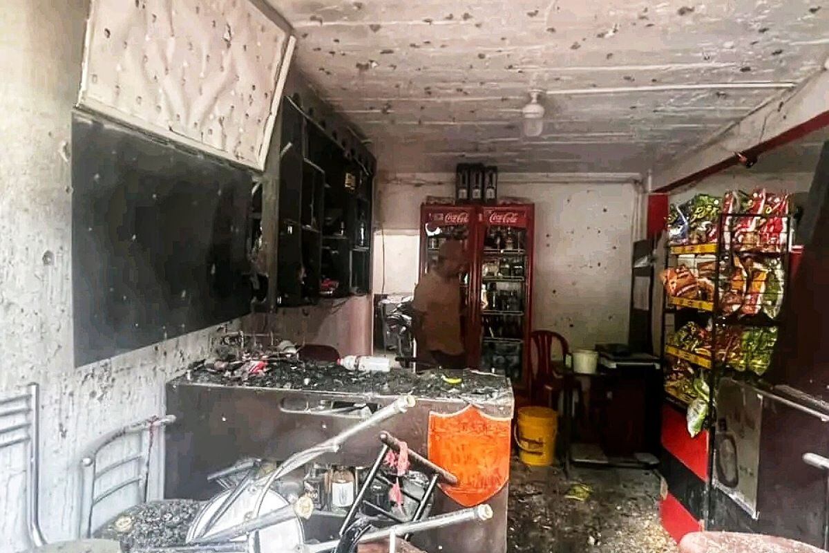 La detonación también dejó cuantiosos daños materiales. Crédito: Indepaz.