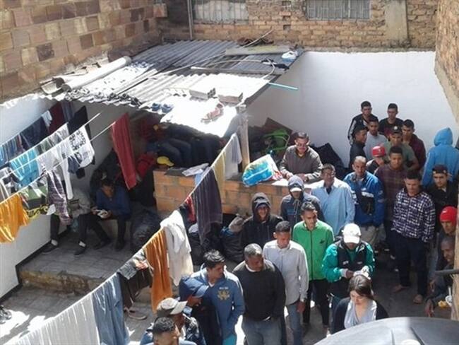 Se adelanta un proceso de deportación de venezolanos que pernoctan en la capital boyacense, que serían cerca de 30. Foto: Jorge Herrera