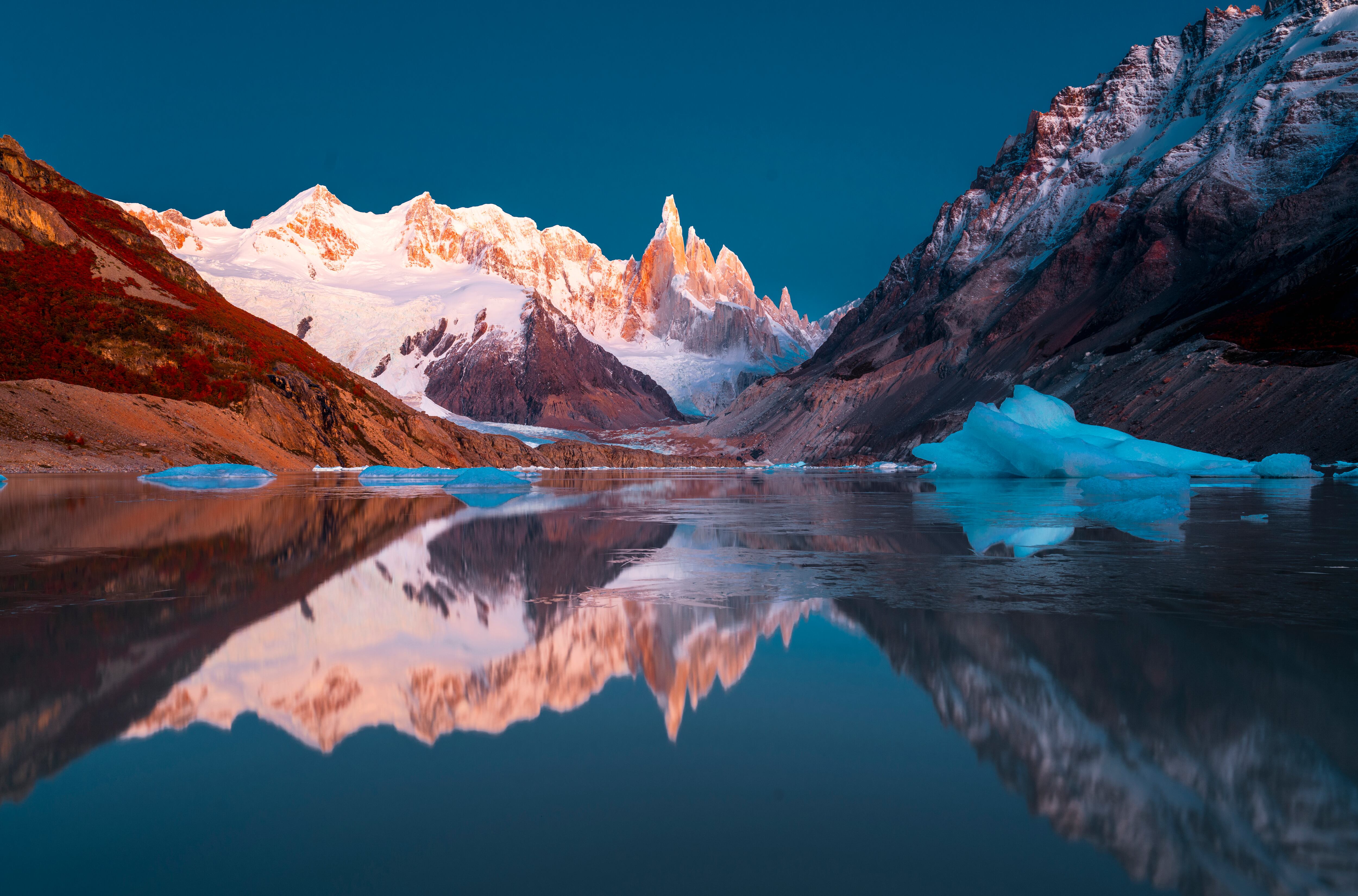 Laguna Torre en la Patagonia en Argentina. FOTO: Getty Images