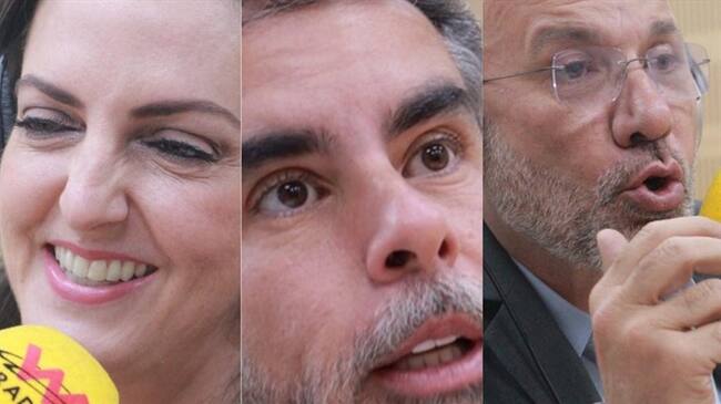 Bendetti, Cabal y Barreras en La W. Foto: La WCon Vicky Dávila