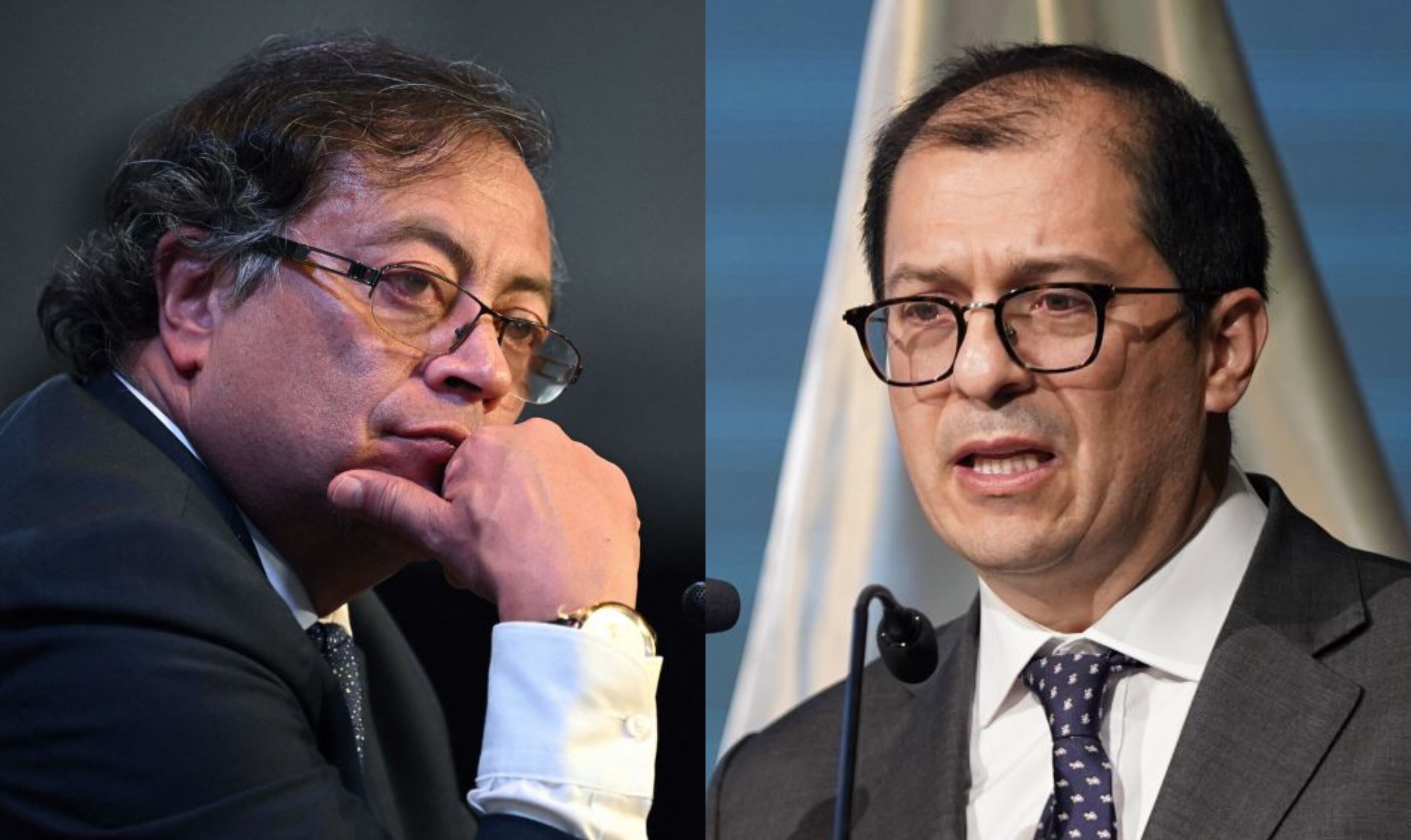 Presidente Gustavo Petro y el fiscal general de la Nación, Francisco Barbosa. Fotos. Colprensa