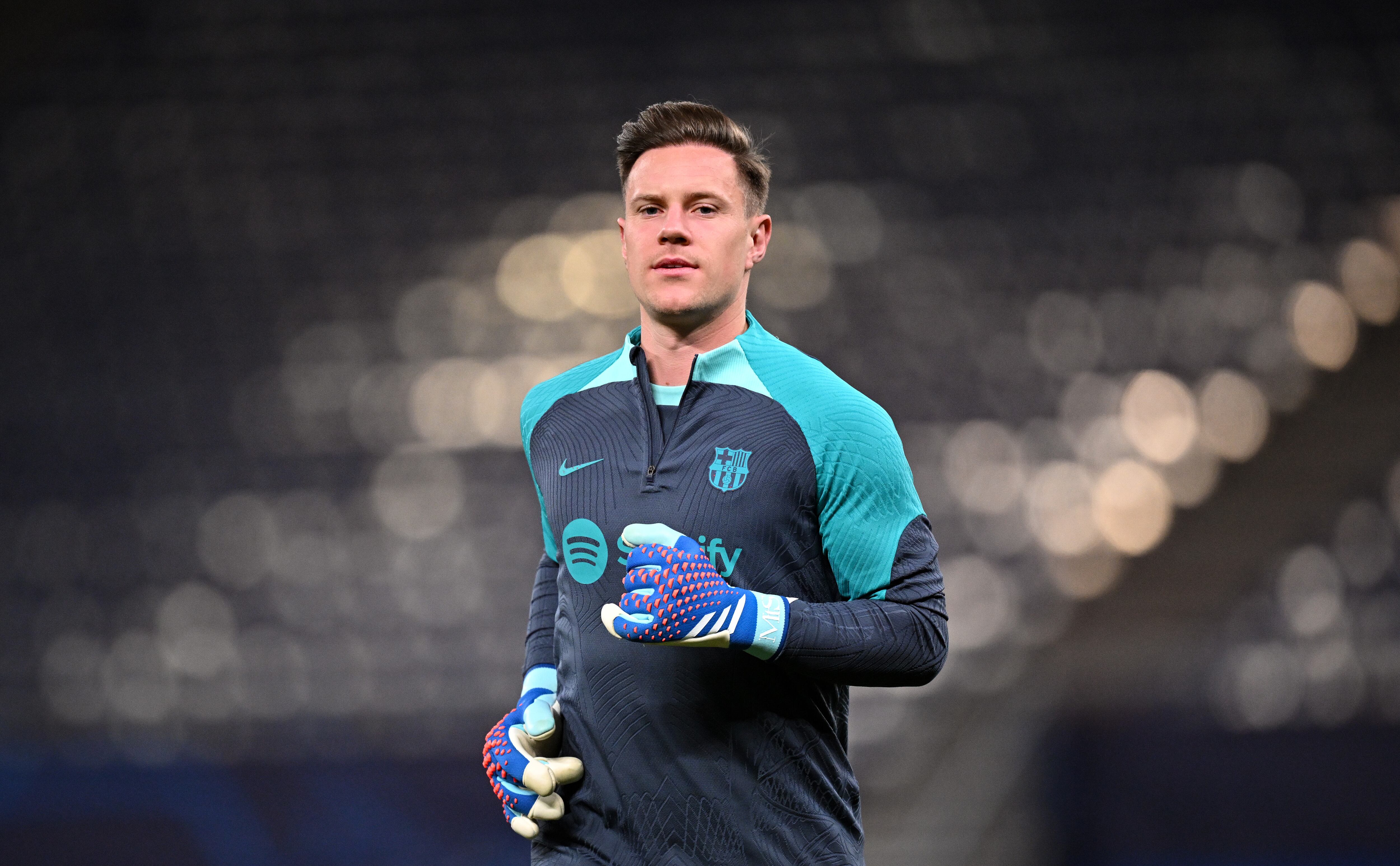 Marc-André ter Stegen en un entrenamiento con el FC Barcelona FOTO: Stuart Franklin - Getty Images