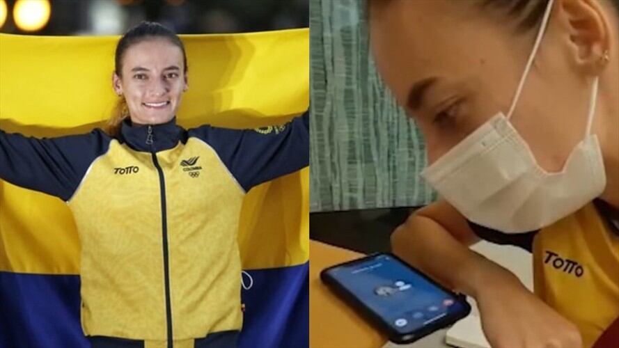 El presidente Iván Duque se comunicó con Sandra Lorena Arenas para felicitarla por su medalla de plata en los Juegos Olímpicos. Foto: Colprensa / COI