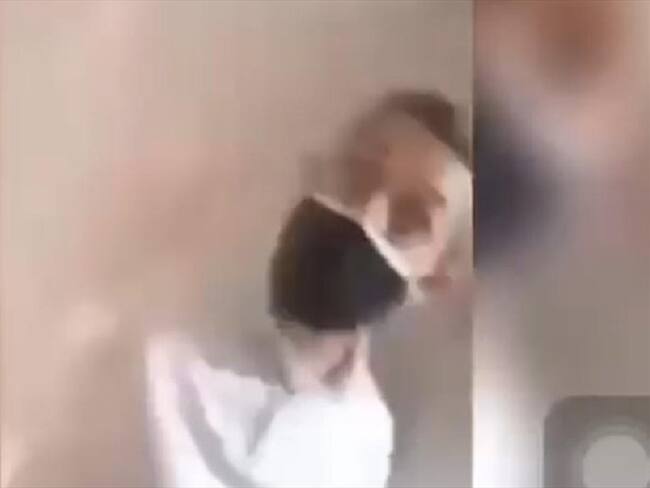 comisario Bucaramanga . Foto: tomada del video.