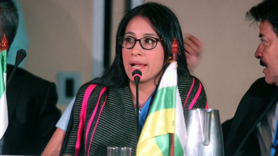 Hace un año, la Fiscalía citó a imputación de cargos por homicidio culposo a la gobernadora de Putumayo, Sorrel Aroca Rodríguez. Foto: Colprensa