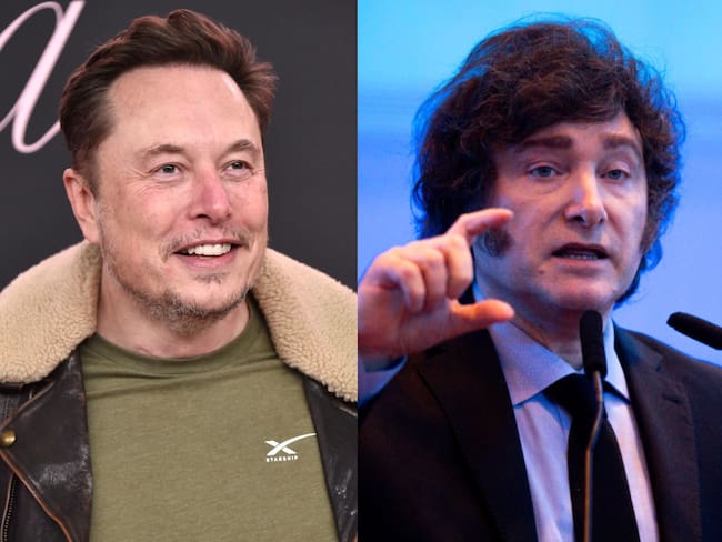 Elon Musk y Javier Milei. Foto: (Photo by LISA O&#039;CONNOR / AFP) / (Photo by Tomas Cuesta/Getty Images)
