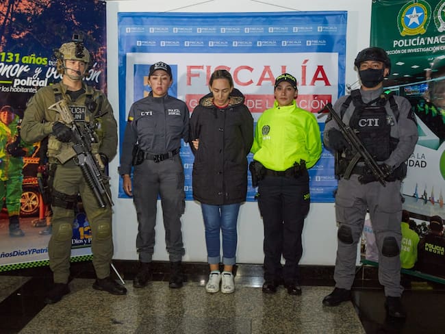 Margareth Chacón es enviada a la cárcel por presunta participación en caso Pecci. Foto: Cortesía Fiscalía General de la Nación.