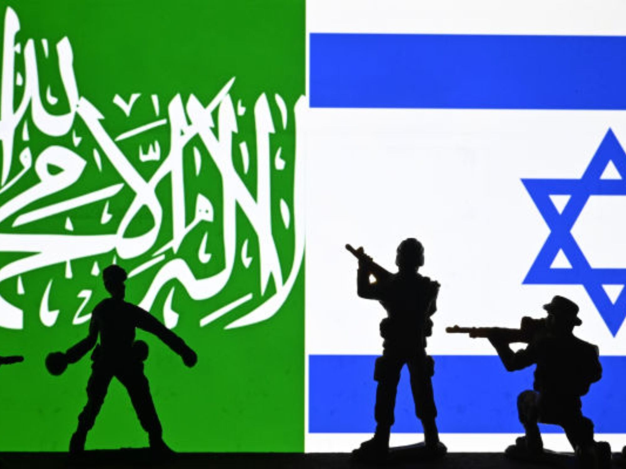Hamás e Israel. Fotos: Getty Images